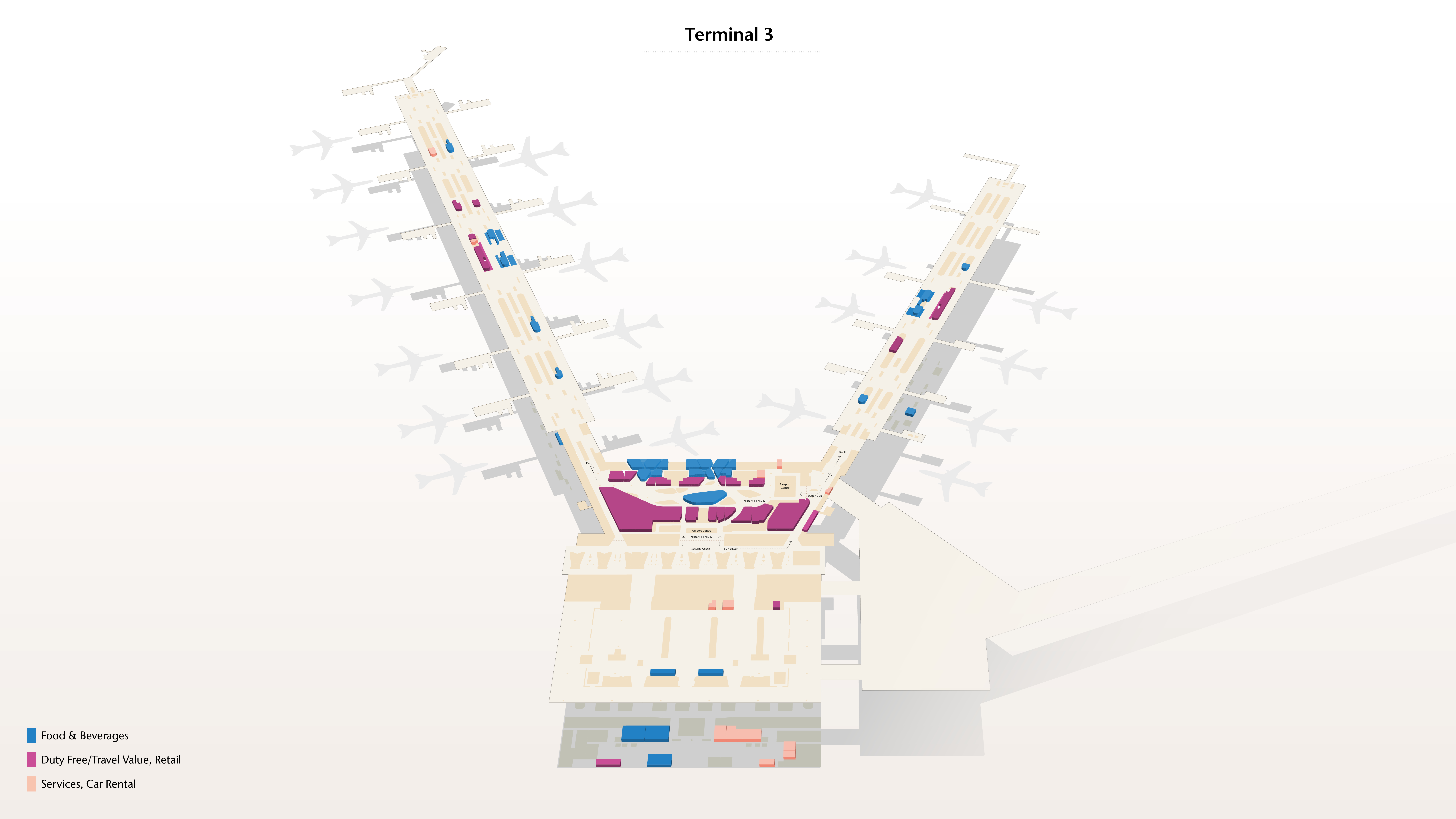 Retail in Terminal 3
